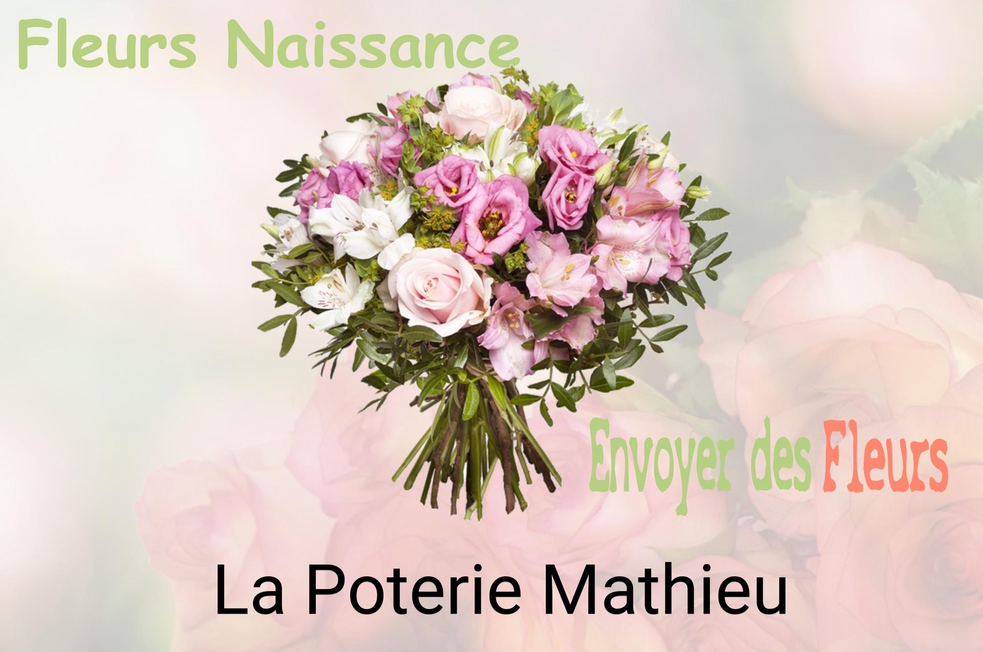 Bouquet de fleurs de naissance livré à La Poterie-Mathieu